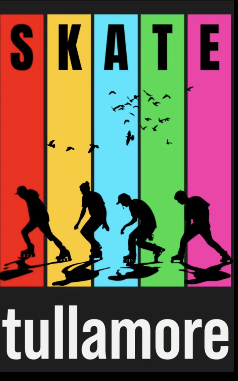 Skate Tullamore five-colour logo